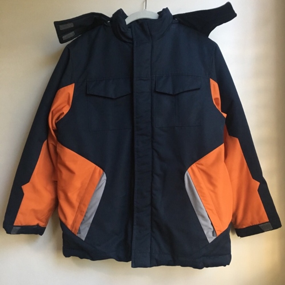 Old Navy Navy & Orange Heavy Winter Ski Jacket